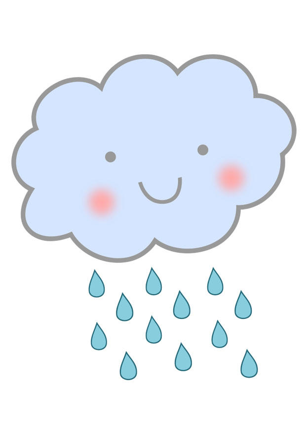 wolk met regen Afbeelding wolk met regen