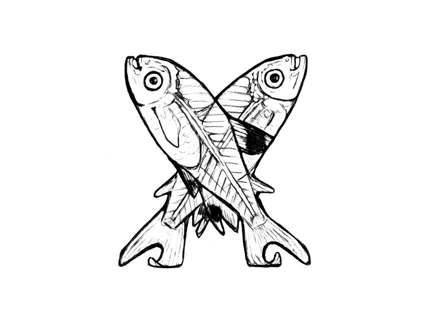 x-x-ray-fish Kleurplaat x-x-ray-fish