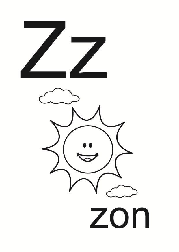 z Kleurplaat z