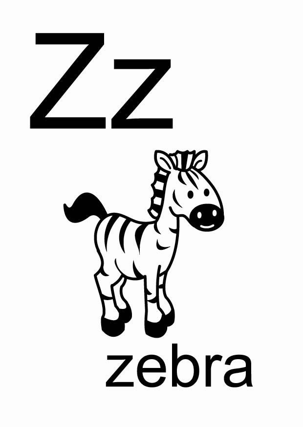 z Kleurplaat z