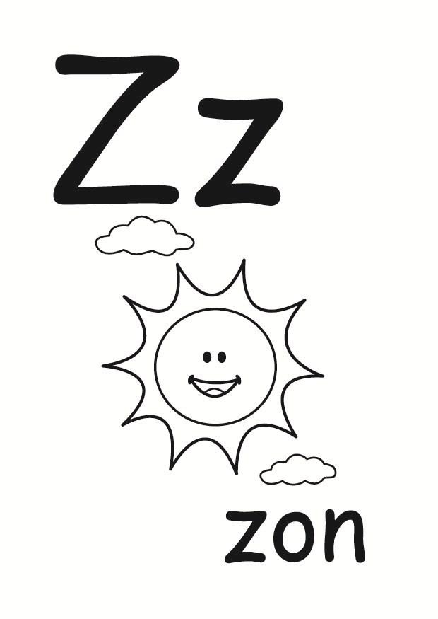 z Kleurplaat z