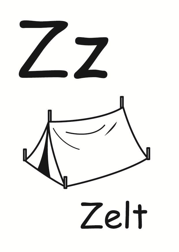 z Kleurplaat z