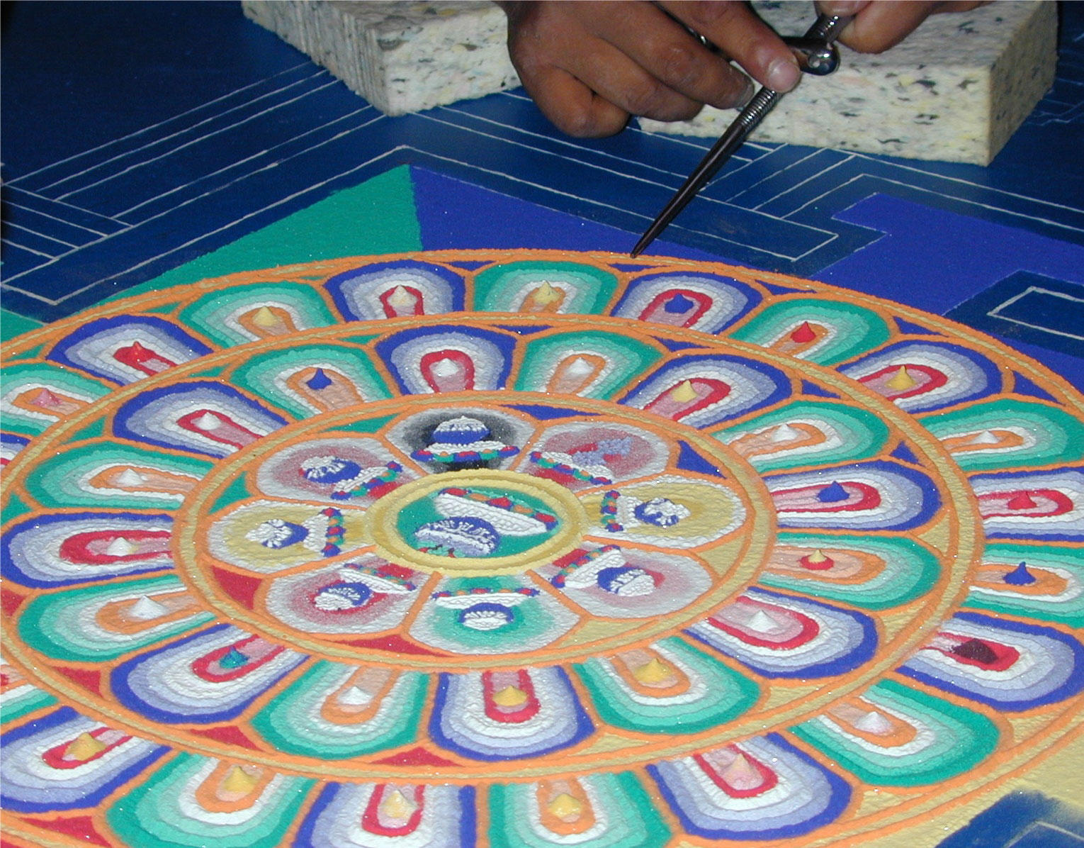 zandmandala Foto zandmandala