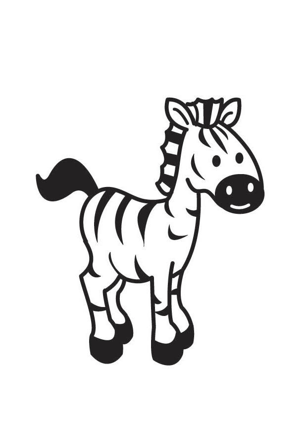 zebra Kleurplaat zebra