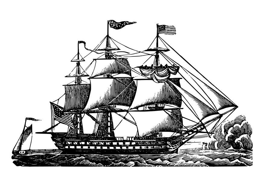 zeilschip Kleurplaat zeilschip