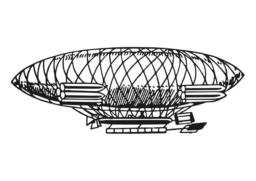 zeppelin Kleurplaat zeppelin