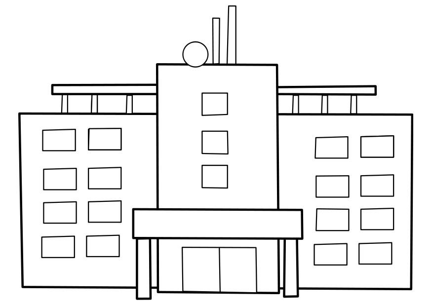 ziekenhuis Kleurplaat ziekenhuis