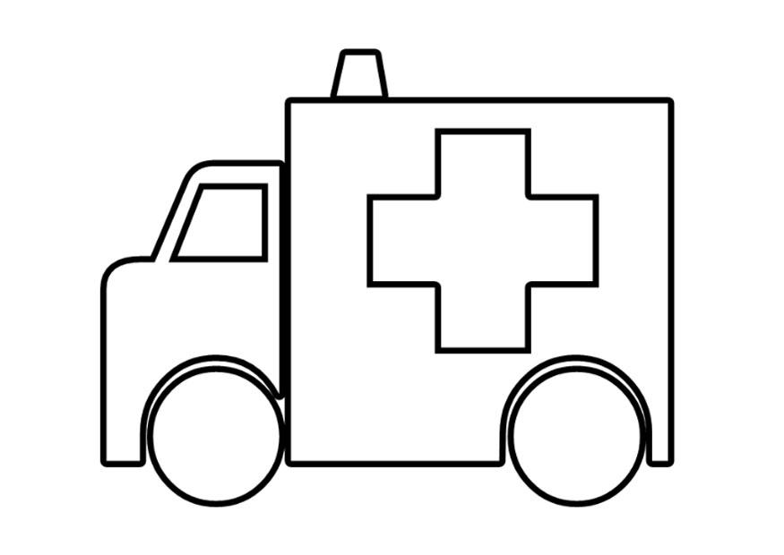 ziekenwagen Kleurplaat ziekenwagen