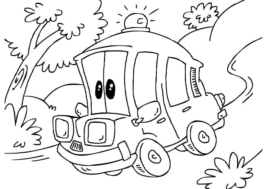 ziekenwagen Kleurplaat ziekenwagen