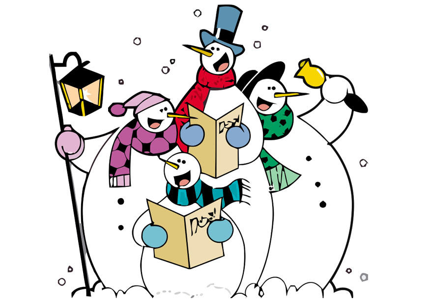 zingende sneeuwpoppen Afbeelding zingende sneeuwpoppen