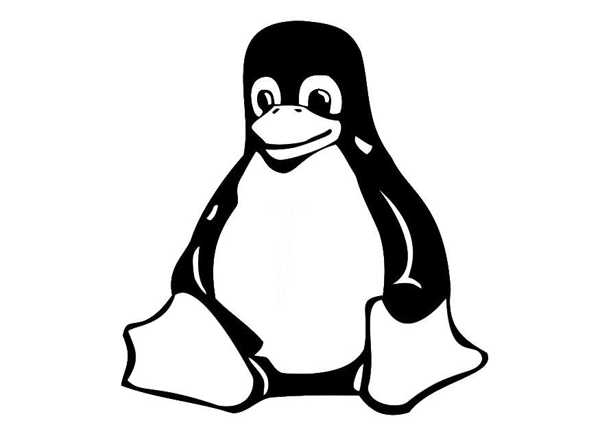 zittende pinguin Kleurplaat zittende pinguin