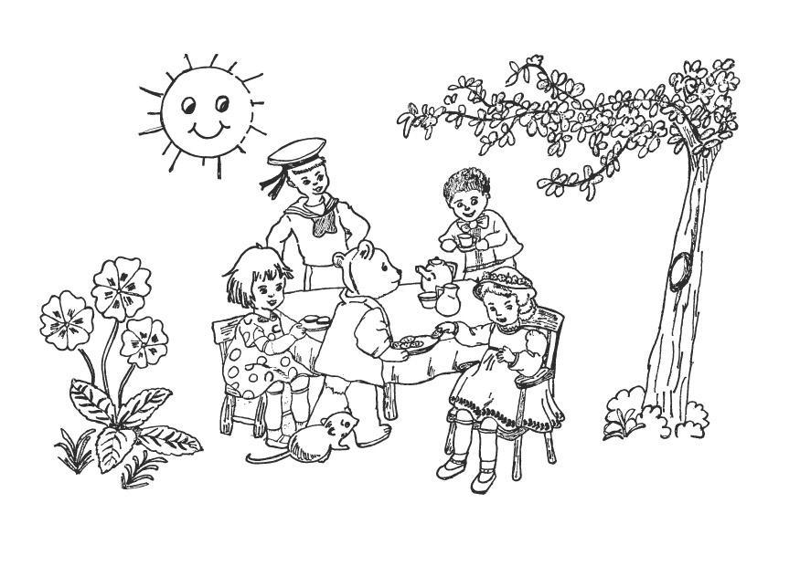 zomer Kleurplaat zomer