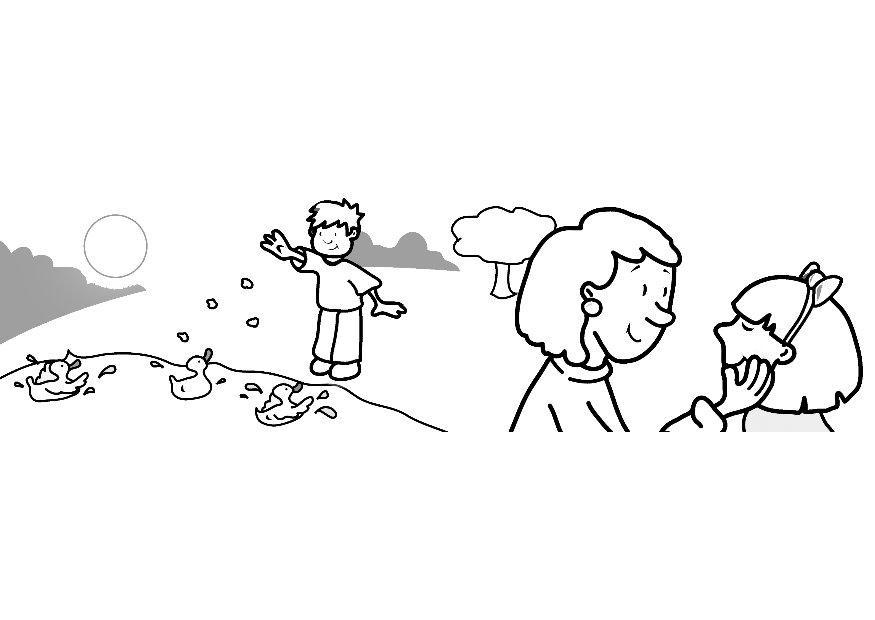 zorgen voor anderen Kleurplaat zorgen voor anderen