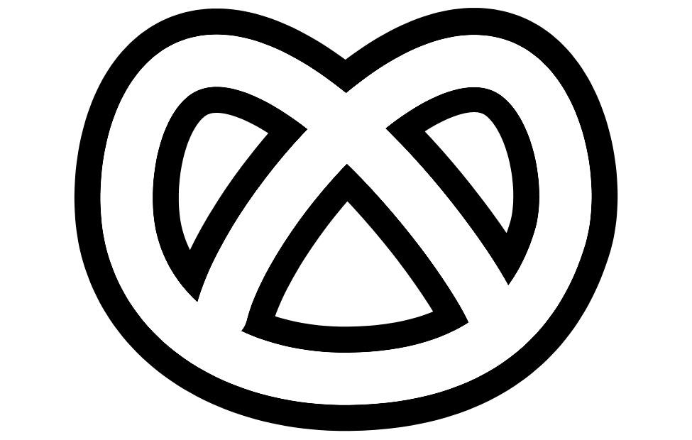 zoutje - pretzel Kleurplaat zoutje - pretzel