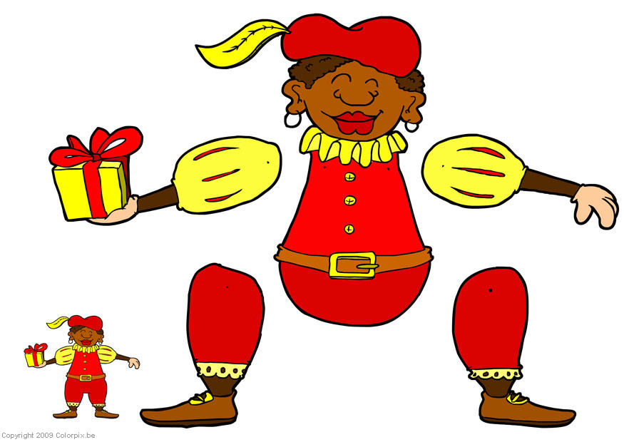 zwarte piet trekpop Knutselen zwarte piet trekpop
