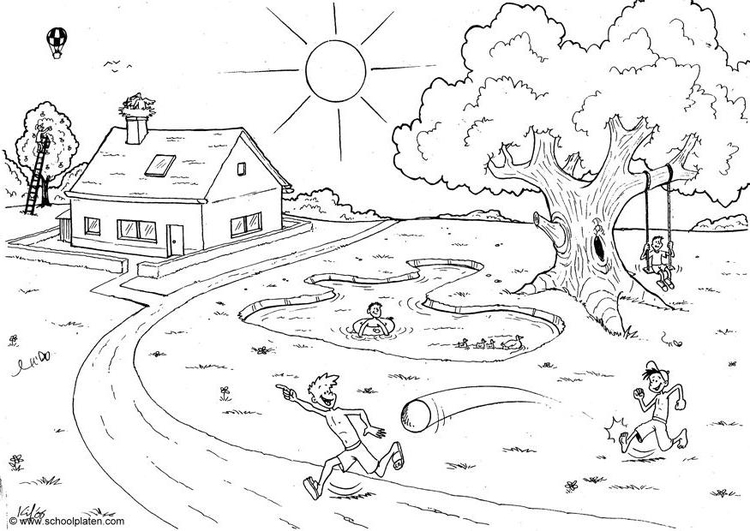 Kleurplaat 01-zomer