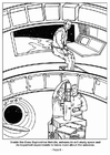 Kleurplaten 08 - Astronauten doen belangrijke experimenten