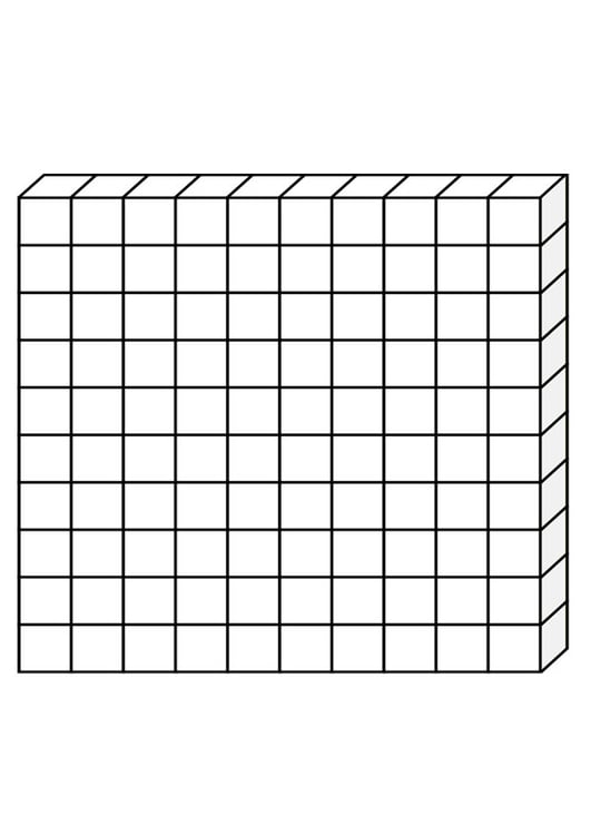 Kleurplaat 100 cm3