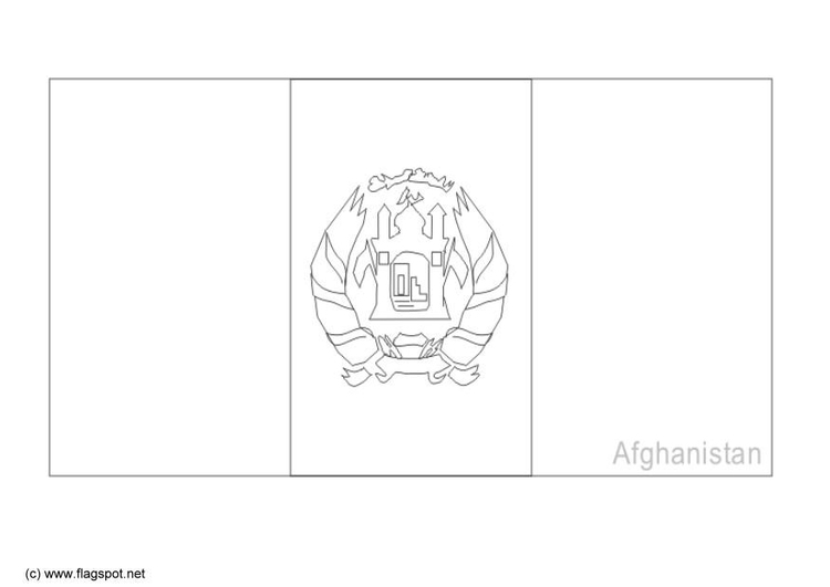 Kleurplaat Afghanistan