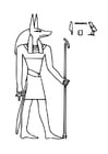 Kleurplaten Anubis