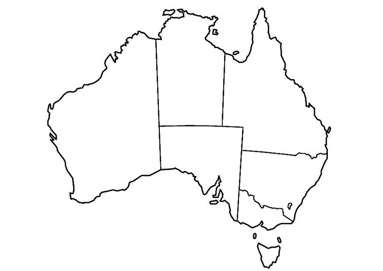 Kleurplaat AustraliÃ«