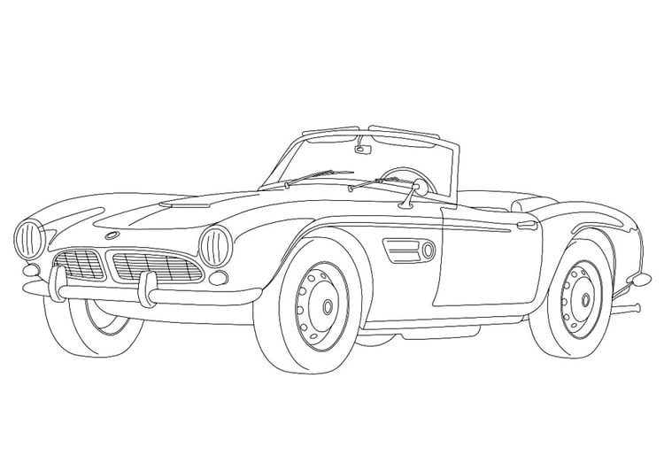 Kleurplaat BMW 507