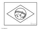 Kleurplaat Brazilie