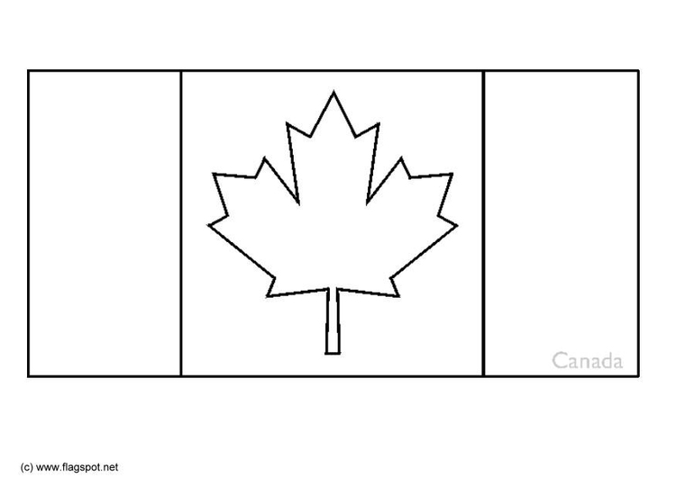 Kleurplaat Canada