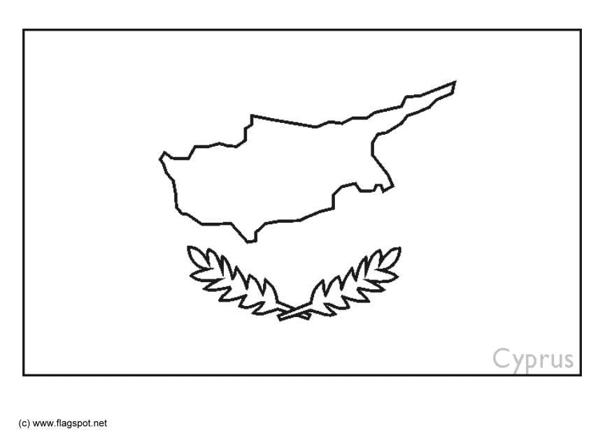 Kleurplaat Cyprus