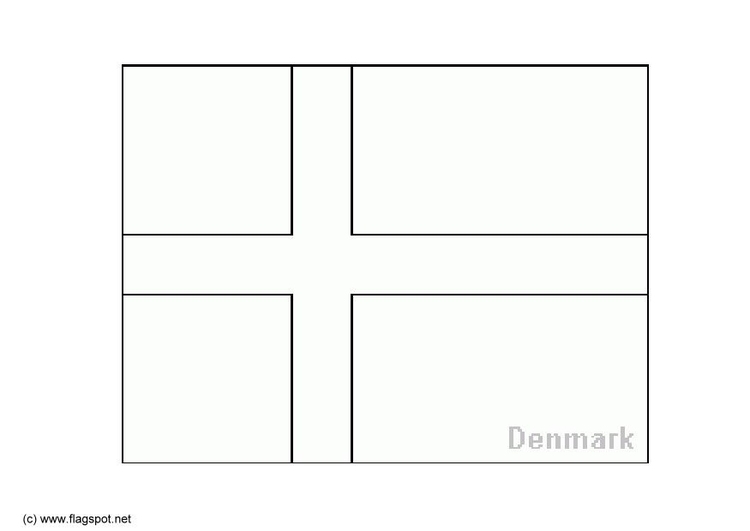 Kleurplaat Denemarken