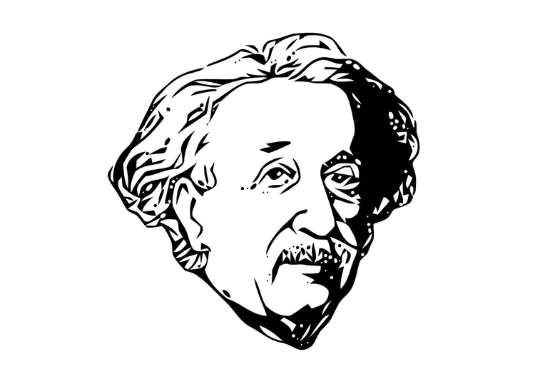 Kleurplaat Einstein