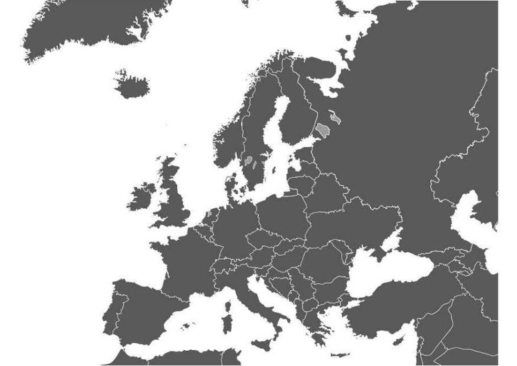 Kleurplaat Kaart Europa
