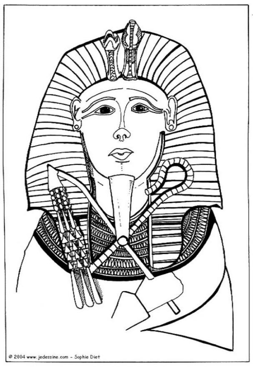 Kleurplaat Farao