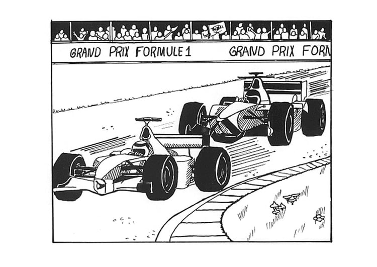 Kleurplaat Formule 1