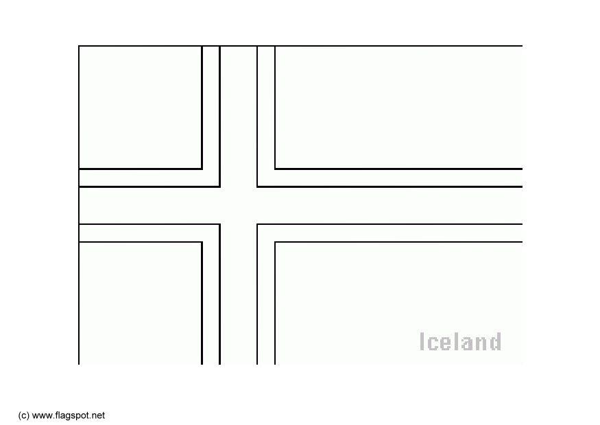 Kleurplaat IJsland