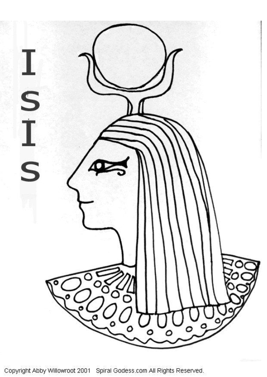 Kleurplaat Isis