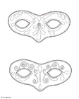 Kleurplaat Maskers