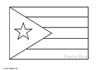 Kleurplaat puerto rico