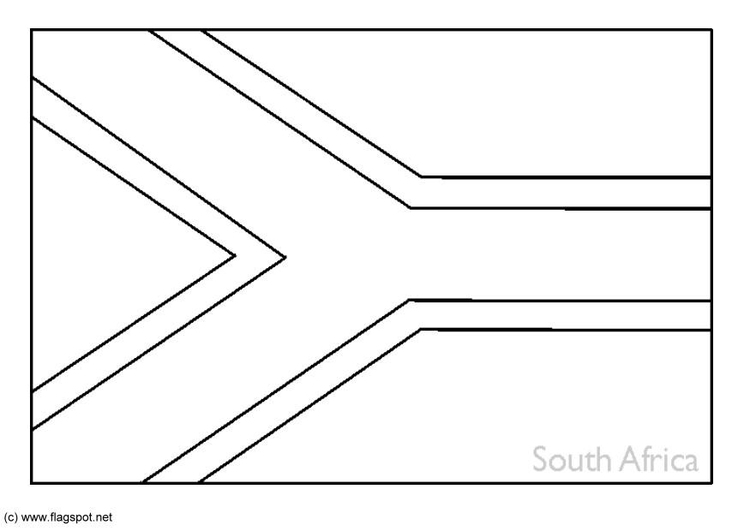 Kleurplaat Zuid Afrika