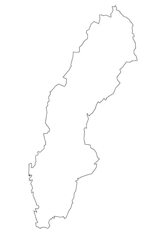 Kleurplaat Zweden. Gratis kleurplaten om te printen - afb 10701.