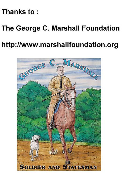 a coloring book from the George C. Marshall foundation