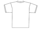 Kleurplaten achterkant van t-shirt