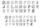 Kleurplaat alphabet