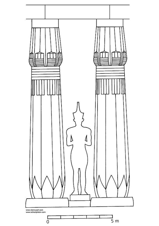 Kleurplaat Amenhotep III