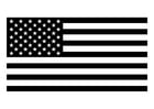 Kleurplaat Amerikaanse vlag