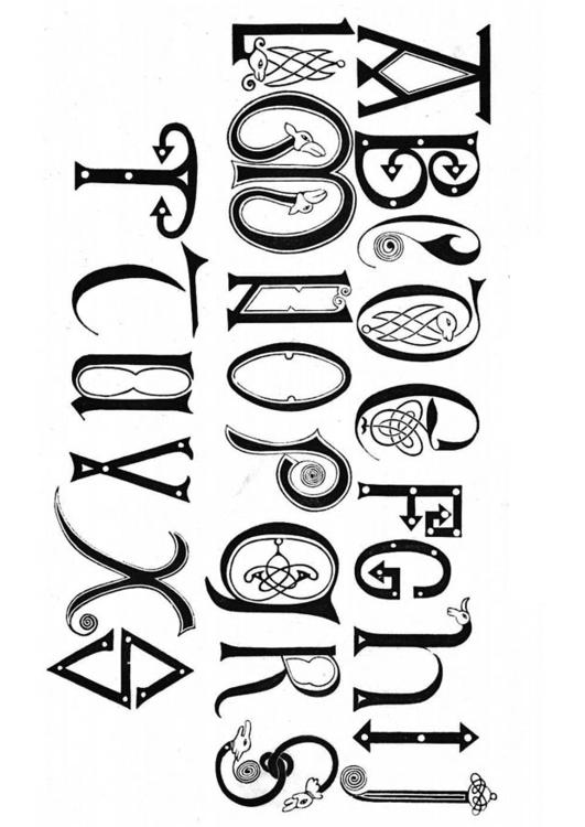 anglosaksisch alfabet 8e en 9e eeuw