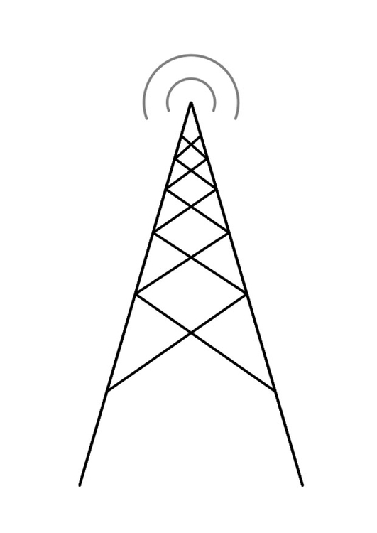 Kleurplaat antenne