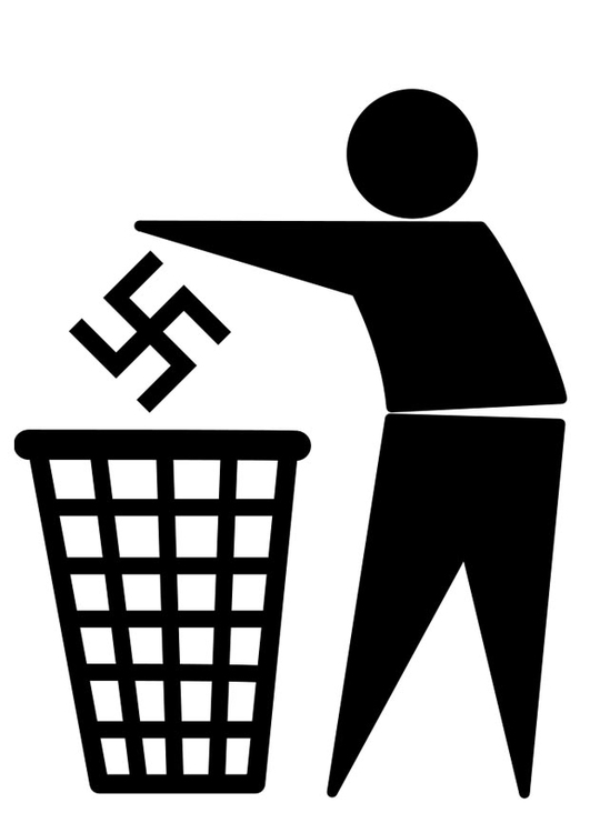 Kleurplaat antifascisme logo