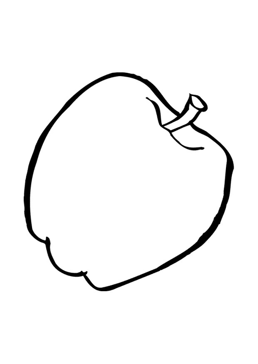Kleurplaat appel