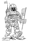 Kleurplaten astronaut